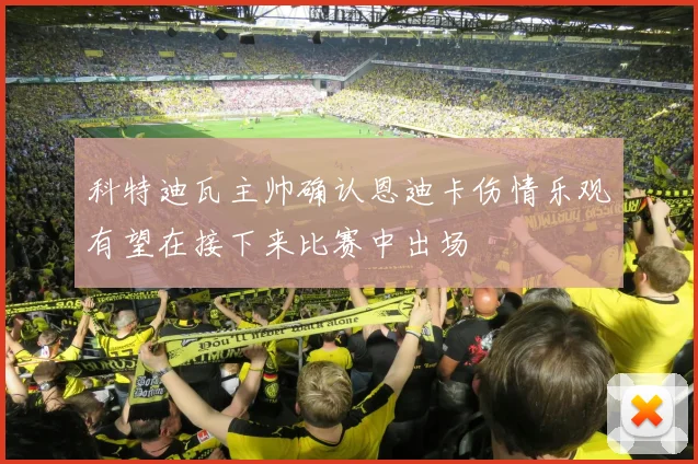 科特迪瓦主帅确认恩迪卡伤情乐观有望在接下来比赛中出场